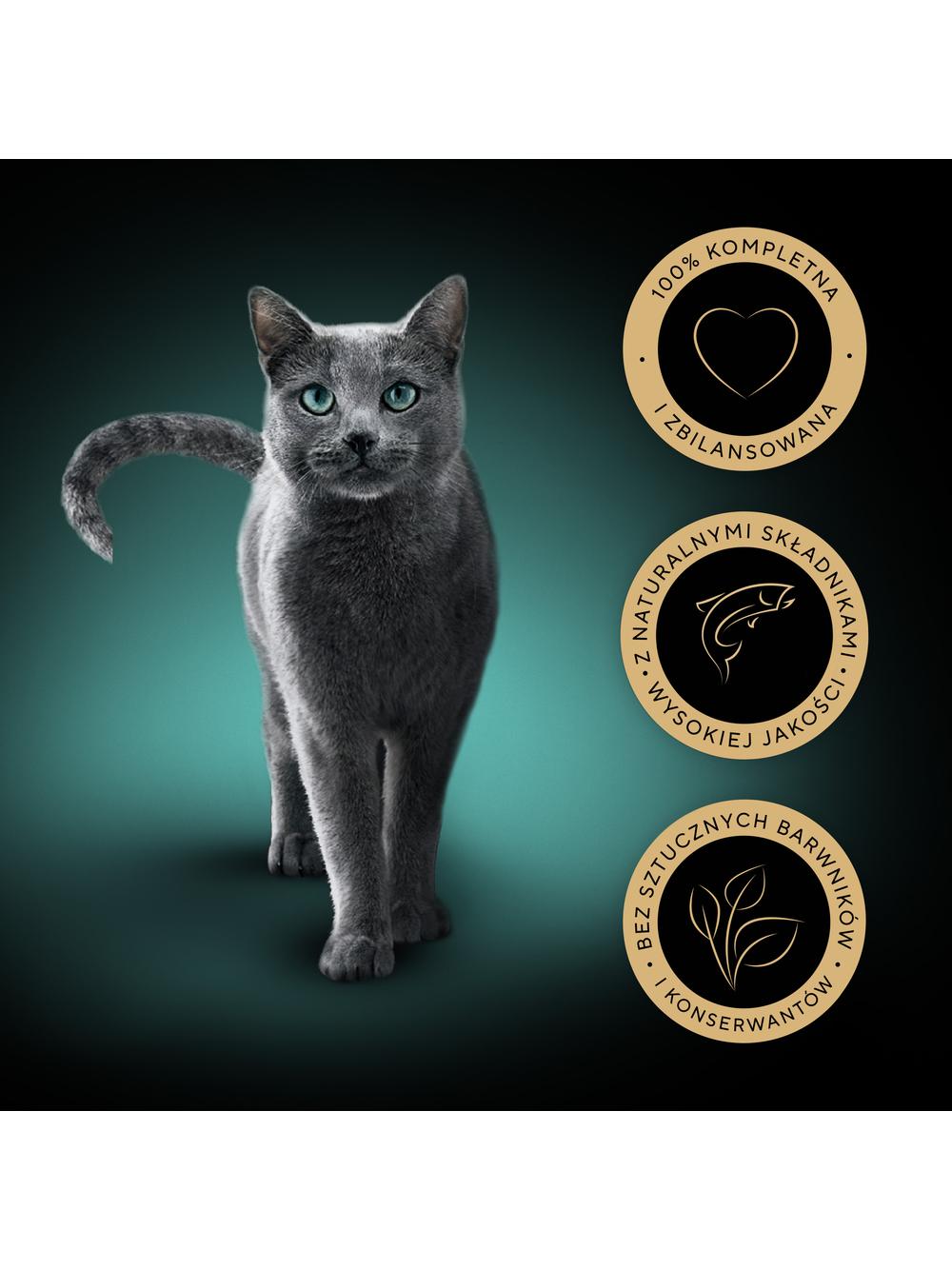 SHEBA Finesse tacka 44x85 g – mokra karma pełnoporcjowa dla dorosłych kotów, z łososiem, w pasztecie