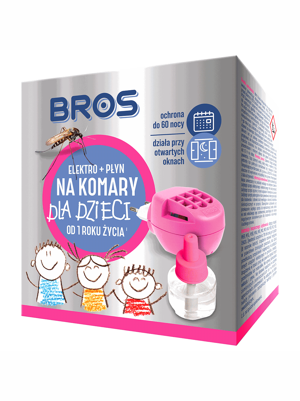 BROS - elektro+płyn na komary dla dzieci od 1 r.ż.