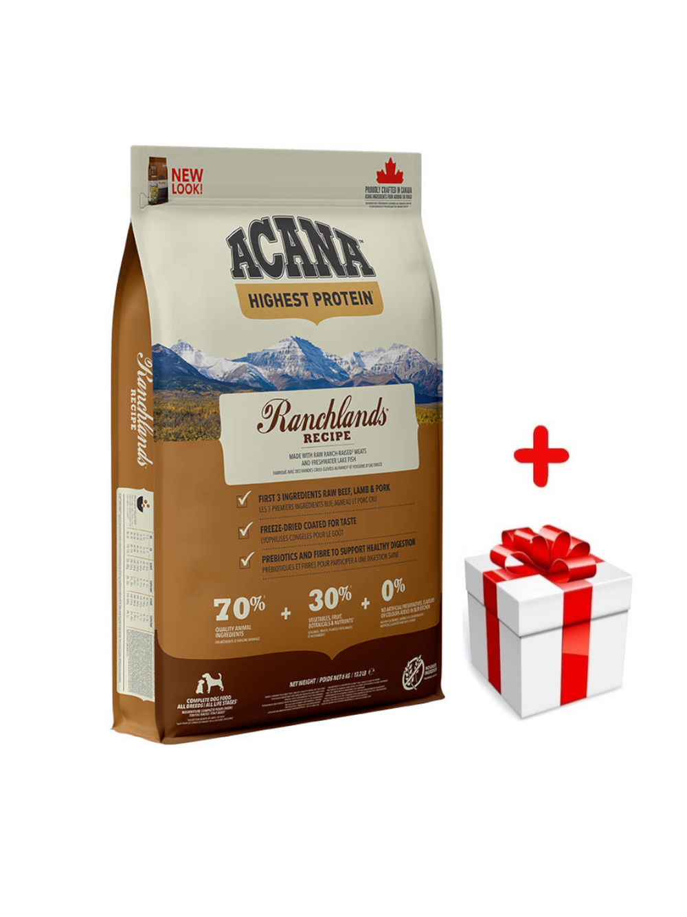 ACANA Ranchlands Dog 6kg + niespodzianka dla psa GRATIS!