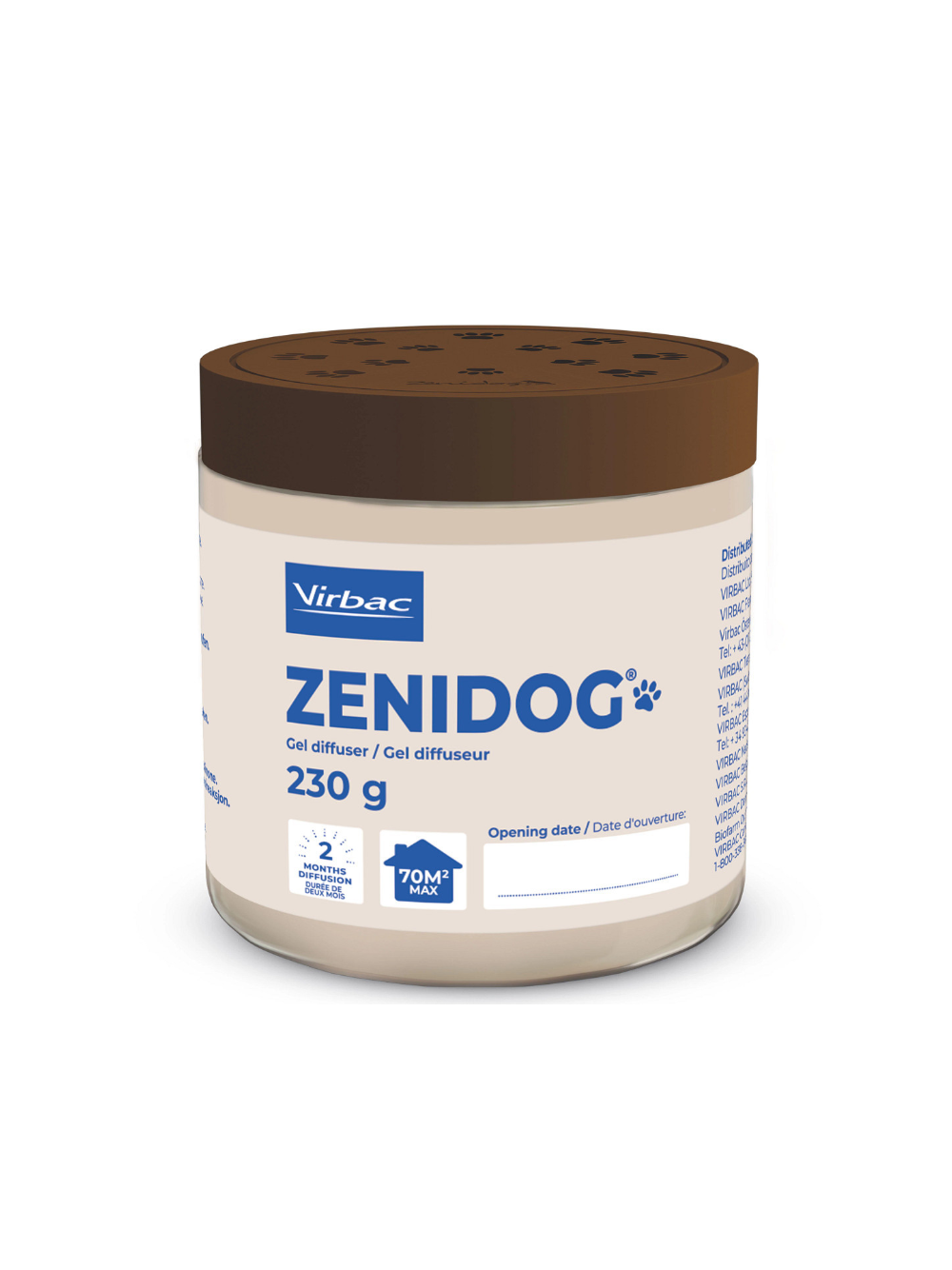 VIRBAC Zenidog Gel Dyfuzor żelowy z uspokajającymi feromonami dla psa 230g