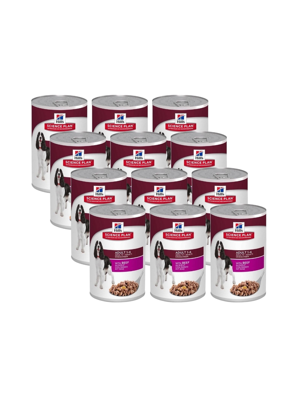 HILL'S SP Science Plan Canine Adult wołowina 12x370g - puszka