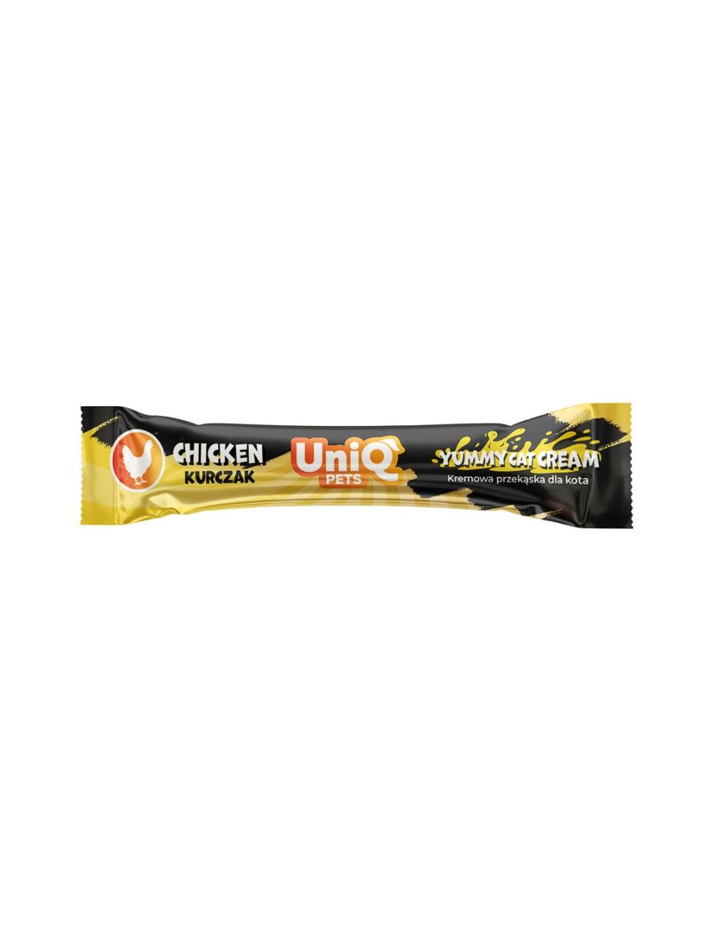 UNIQ PETS PURRCREAM pyszny sosik dla kota z kurczakiem 50x15g