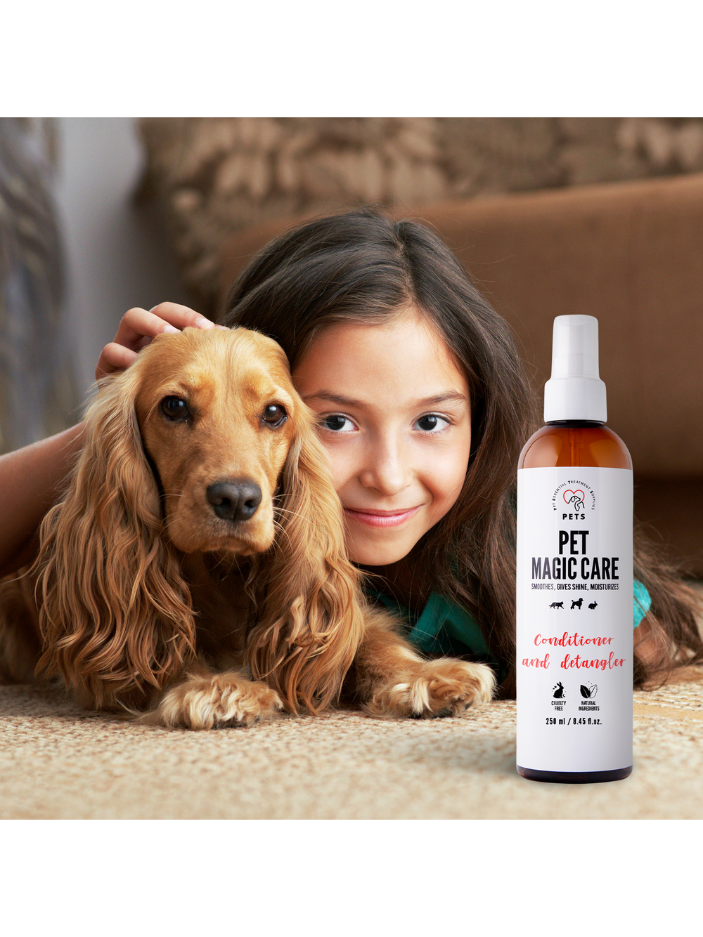 Pet Magic Care- Magiczna Mgiełka do Sierści 250ml Łatwe rozczesywanie i odżywiona sierść