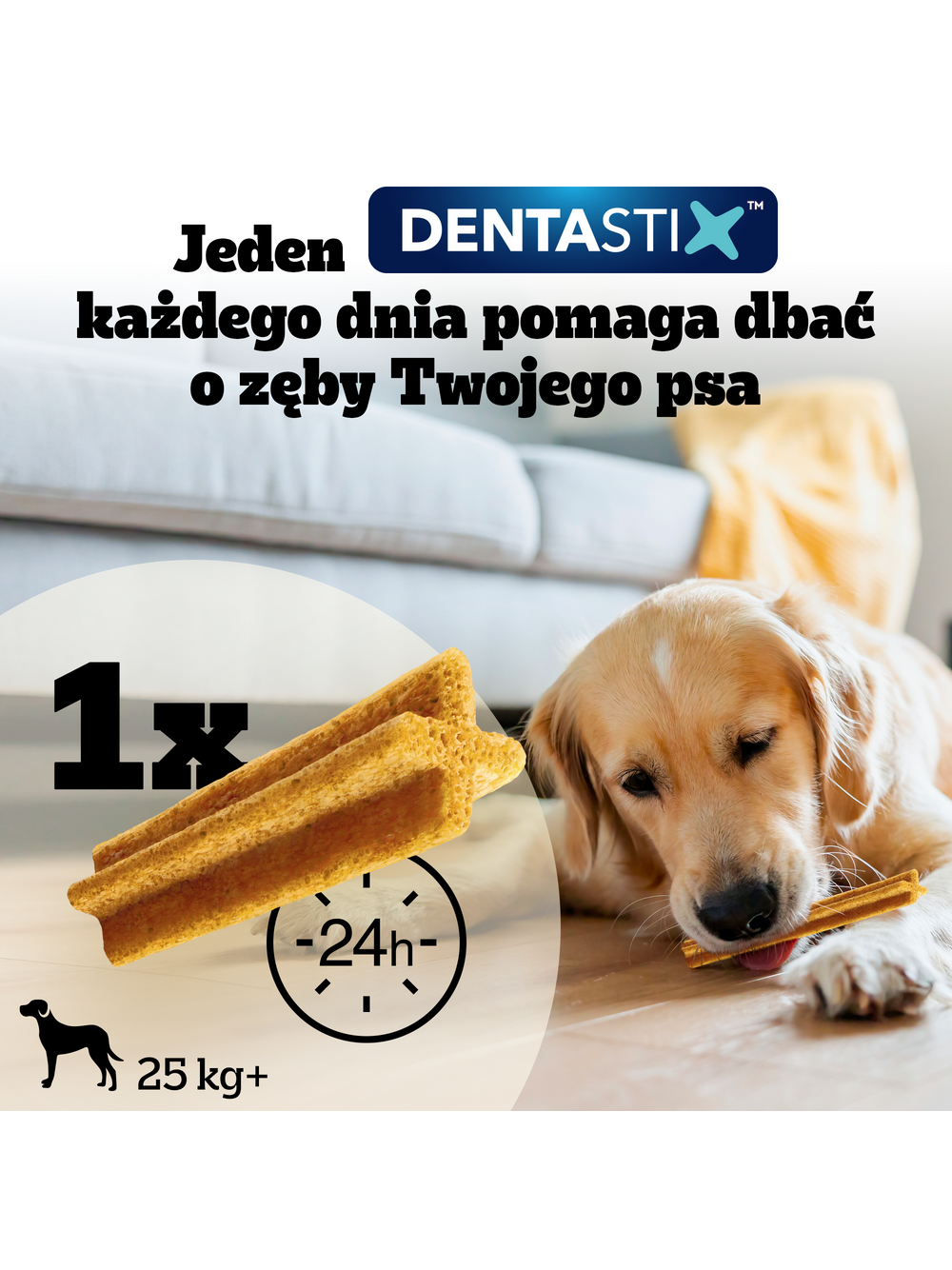 Pedigree Dentastix Light Dental Chews Duże rasy Przysmaki dla psów  7 szt. - 152g