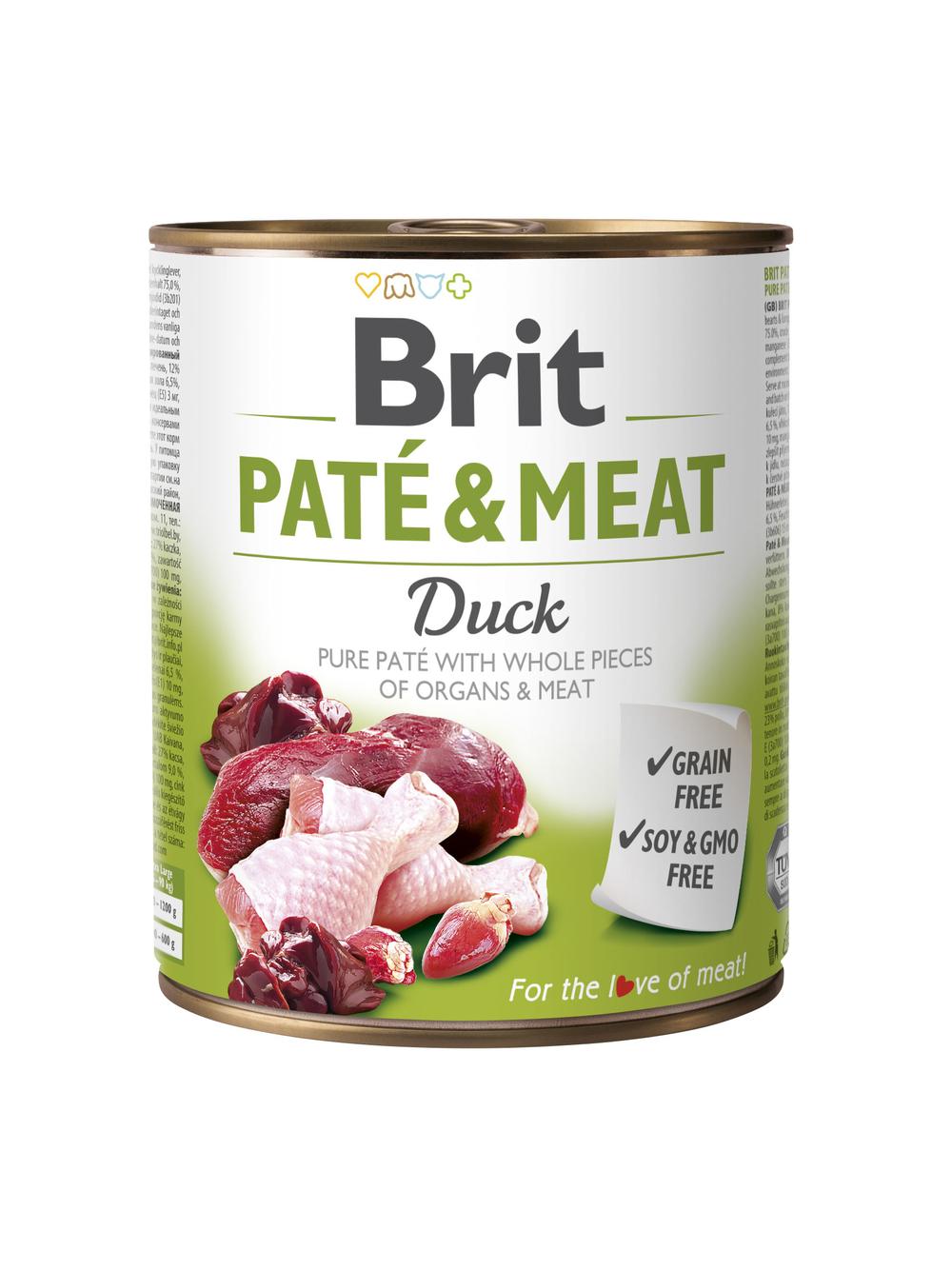 BRIT PATE & MEAT DUCK 12x800g
