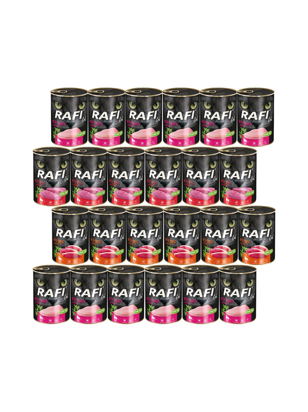 DOLINA NOTECI RAFI Cat Adult Mix smaków 24x400g