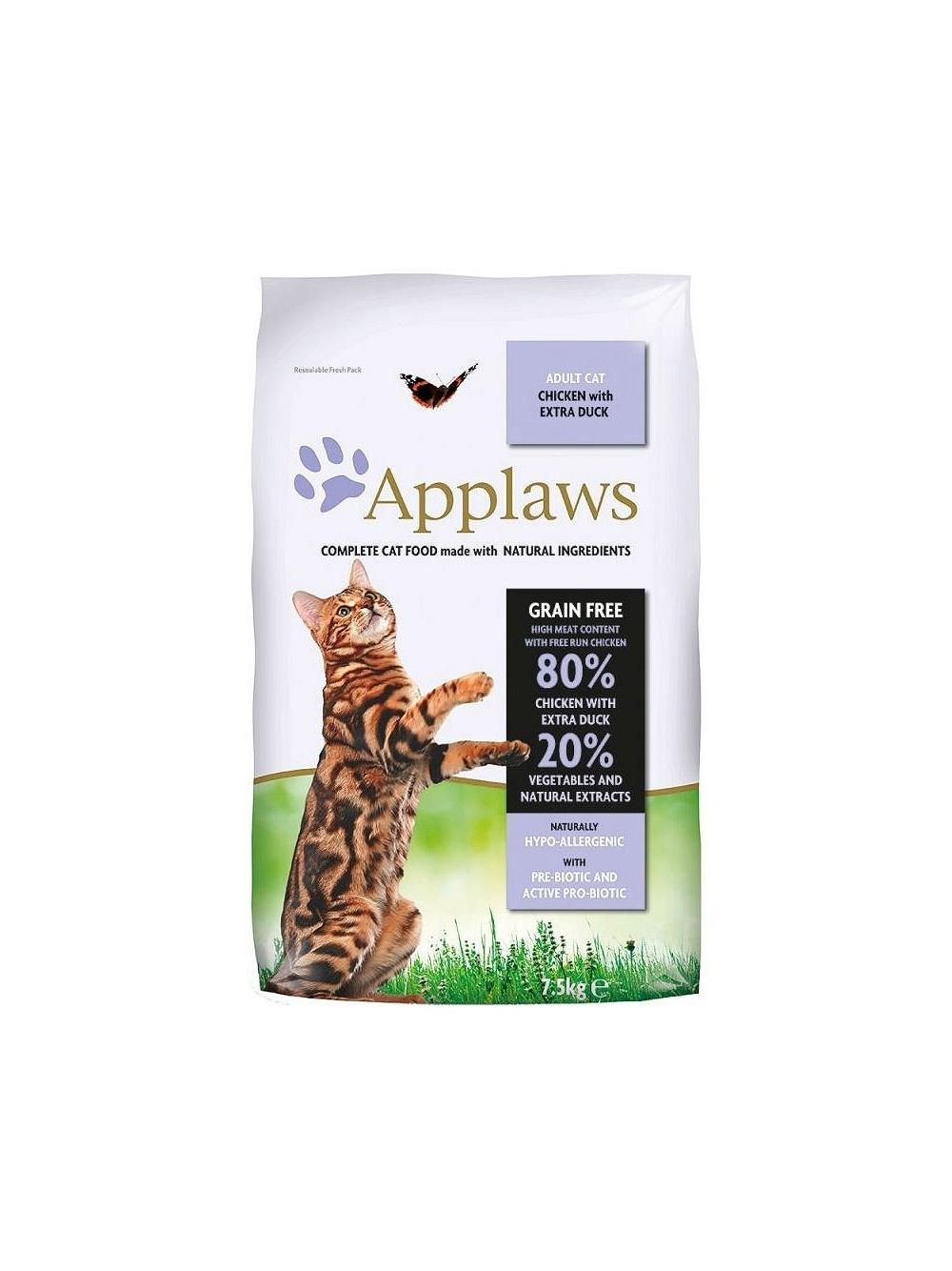 Applaws Adult Chicken with Extra Duck Sucha Karma dla kota 7,5kg / Opakowanie uszkodzone (9655) !!!