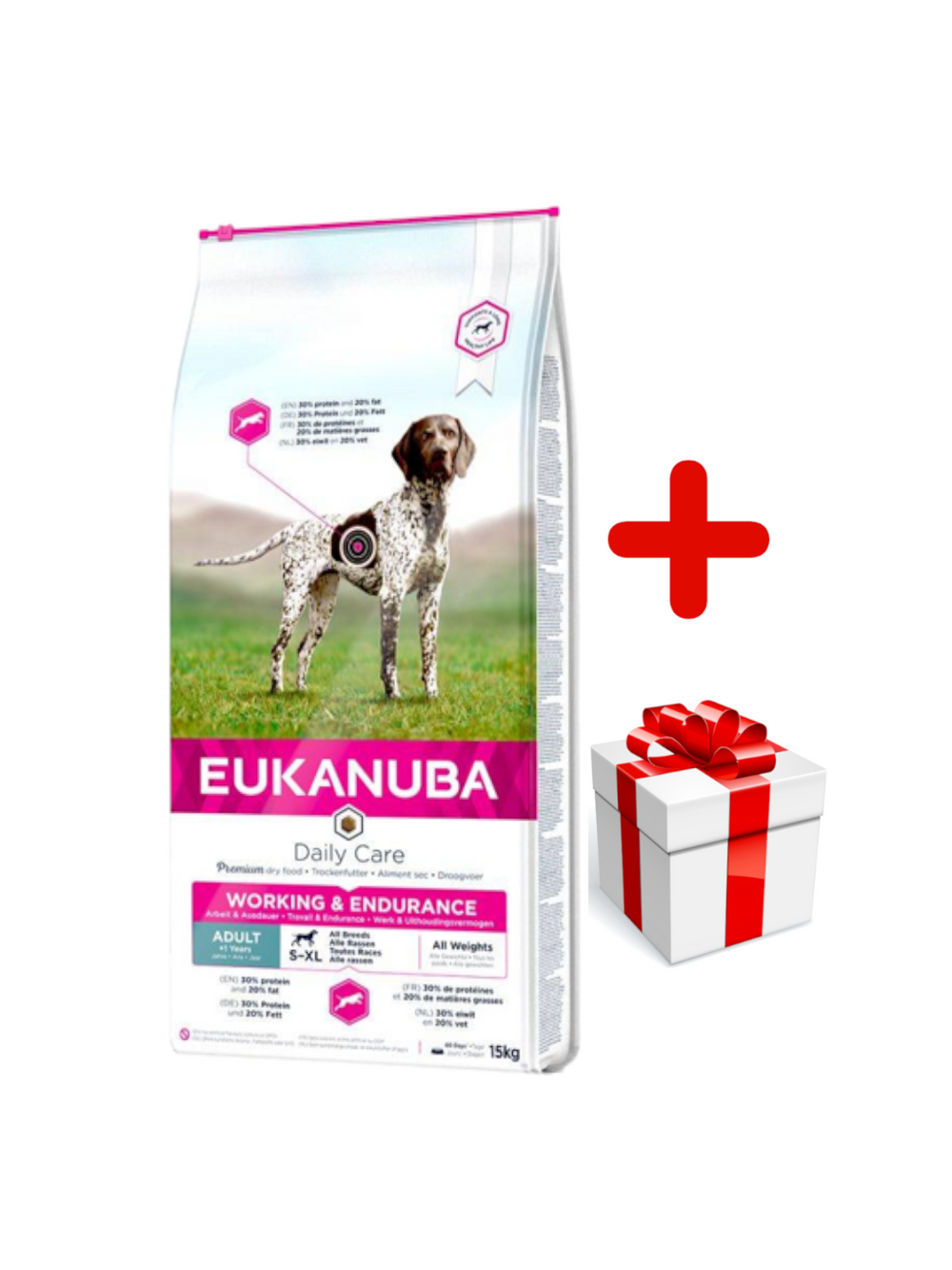Eukanuba  performance working & endurance 15kg + niespodzianka dla psa GRATIS!