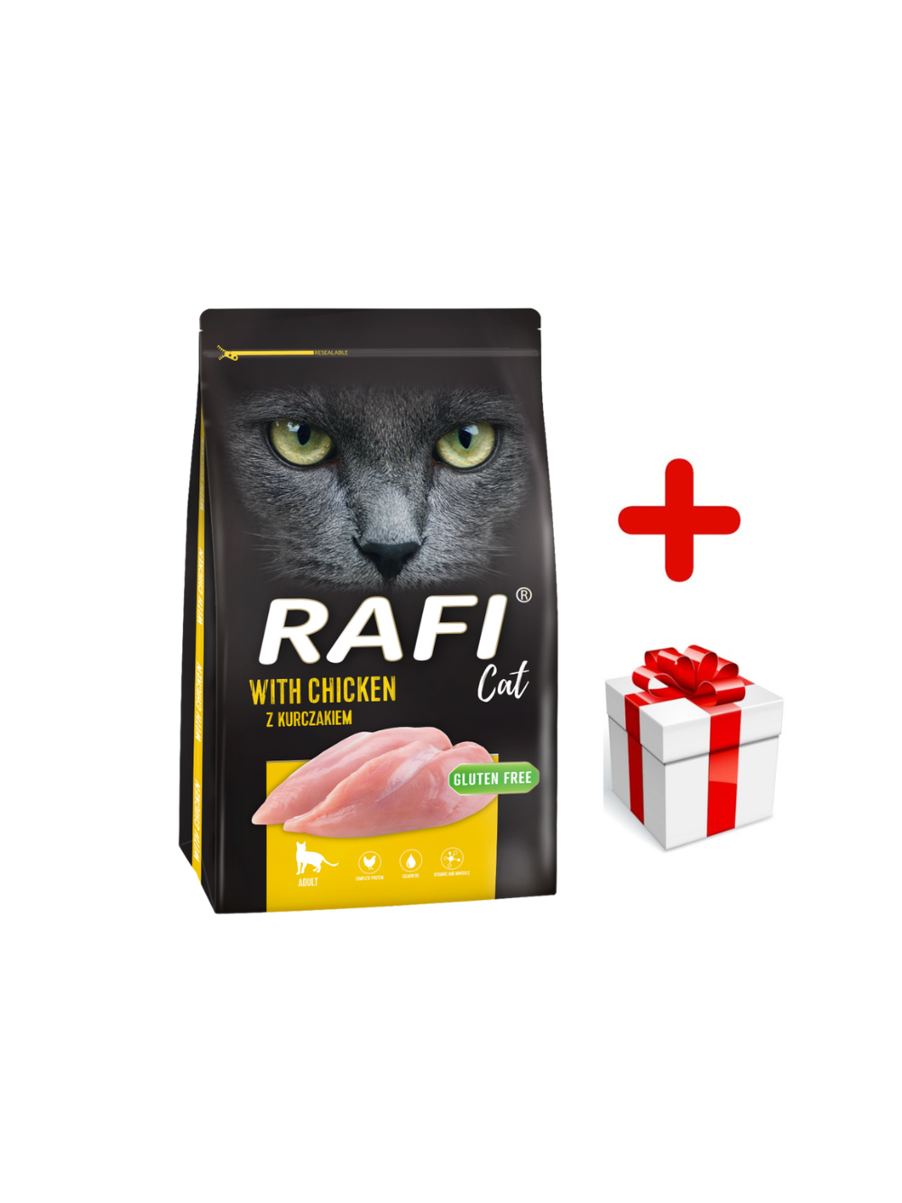 DOLINA NOTECI Rafi Cat karma sucha dla kota z kurczakiem 7kg + niespodzianka dla kota GRATIS!