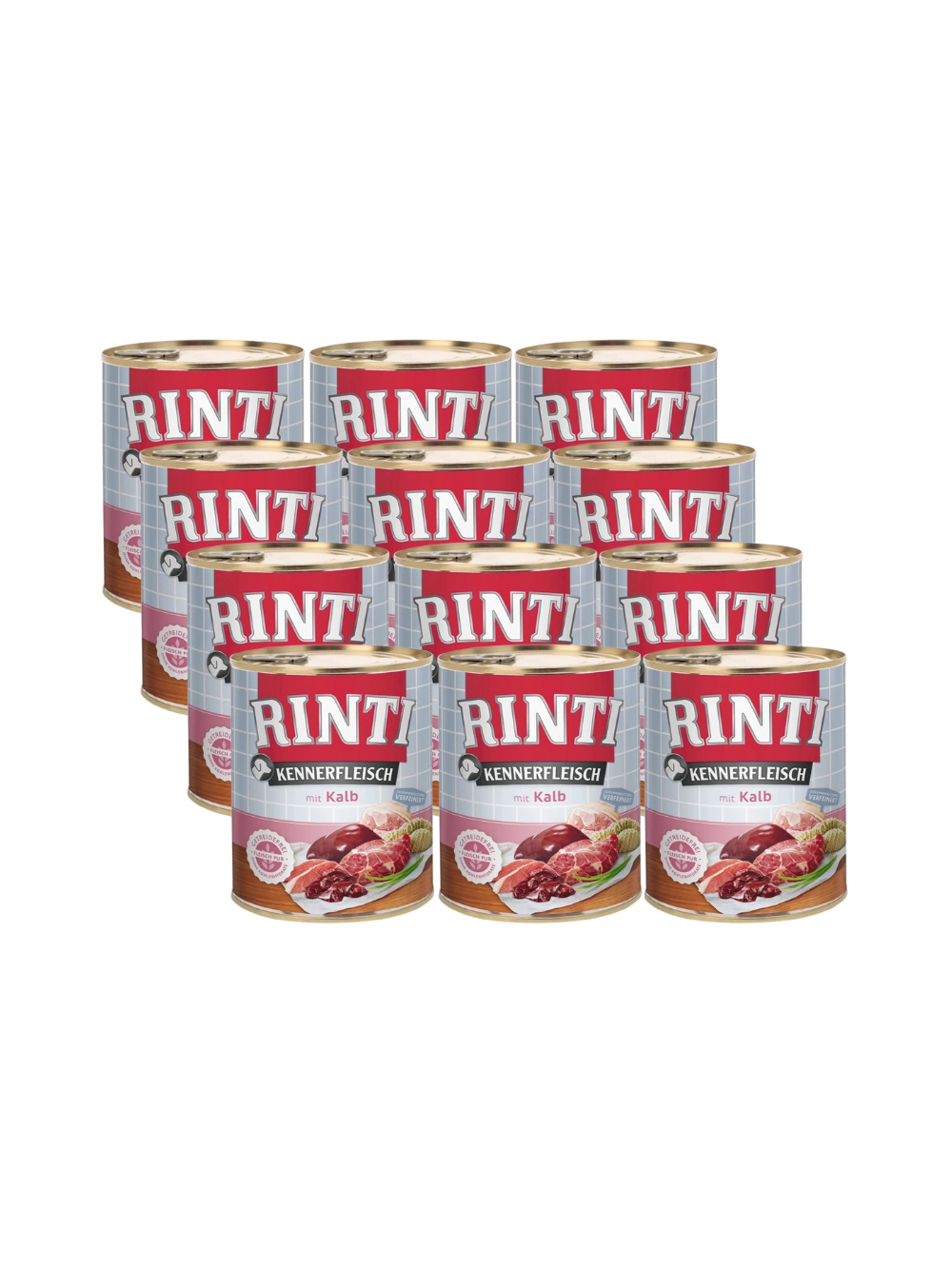 Rinti Kennerfleisch karma mokra dla psa - cielęcina 12x800g
