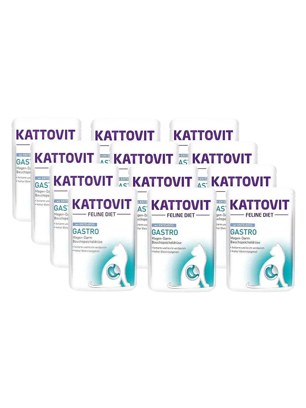 Kattovit Gastro kaczka 12x85g saszetka