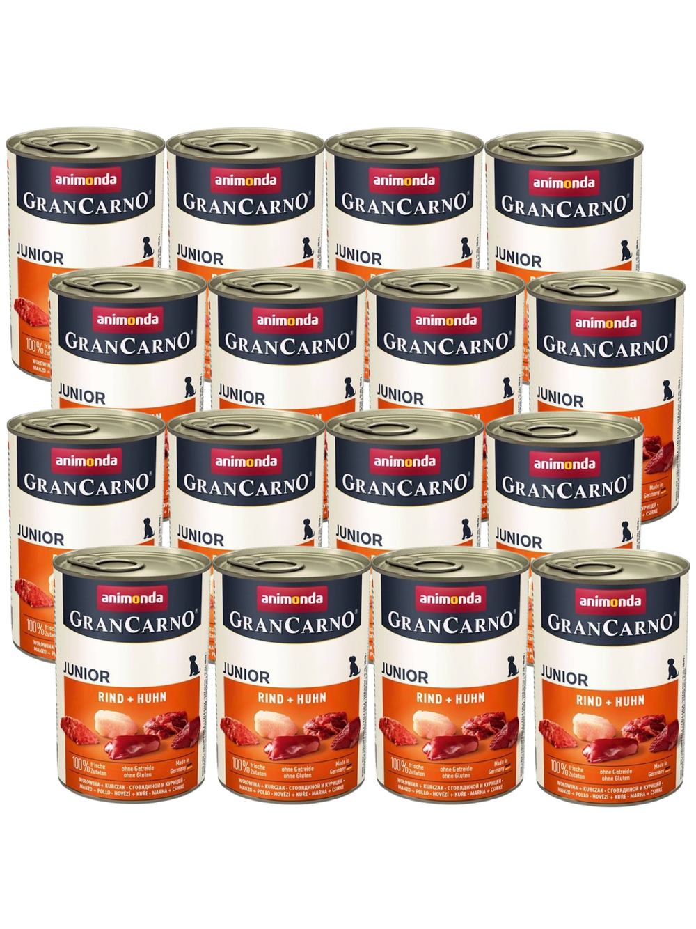 ANIMONDA GranCarno Junior smak: Wołowina + kurczak 12 x 400g
