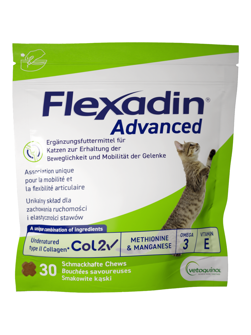 VETOQUINOL Flexadin Advanced Cat 30 kąsków
