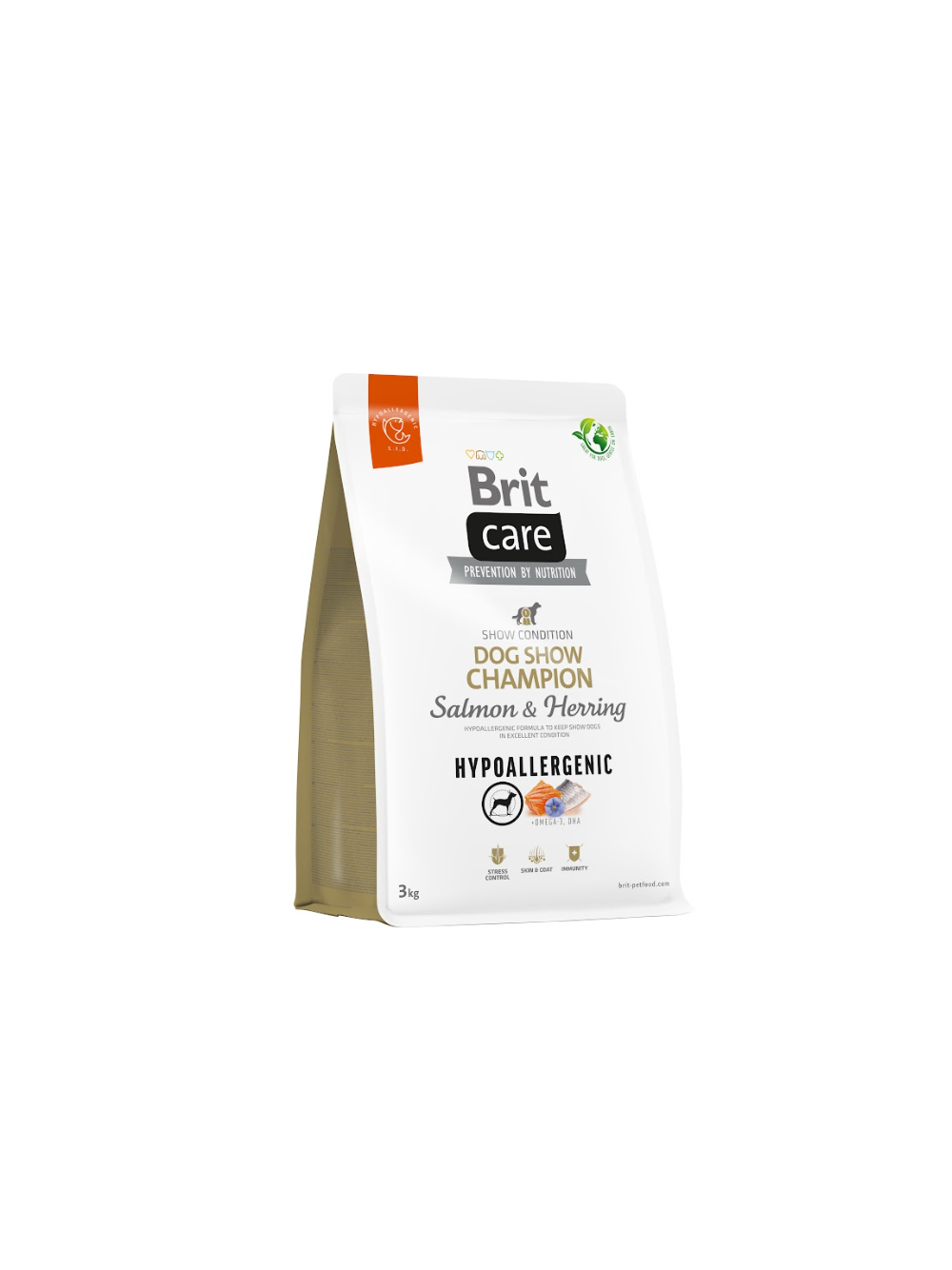 BRIT CARE Dog Hypoallergenic Dog Show Champion Salmon & Herring 3kg + niespodzianka dla psa GRATIS!