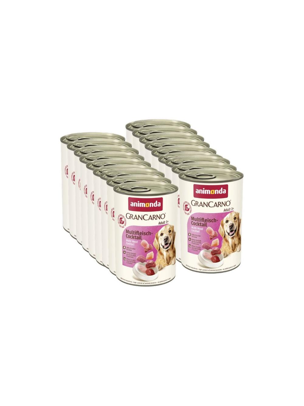 ANIMONDA GranCarno Adult Dog smak: Koktajl mięsny 18x400g