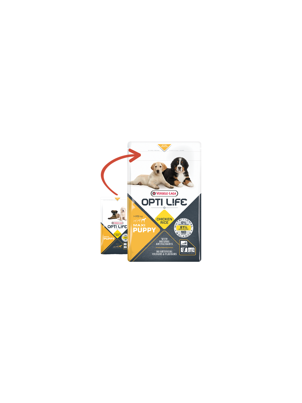 VERSELE-LAGA Opti Life Puppy Maxi 12,5kg + niespodzianka dla psa GRATIS!