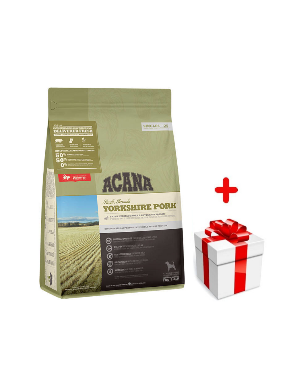 ACANA Singles Yorkshire Pork 2kg + niespodzianka dla psa GRATIS!