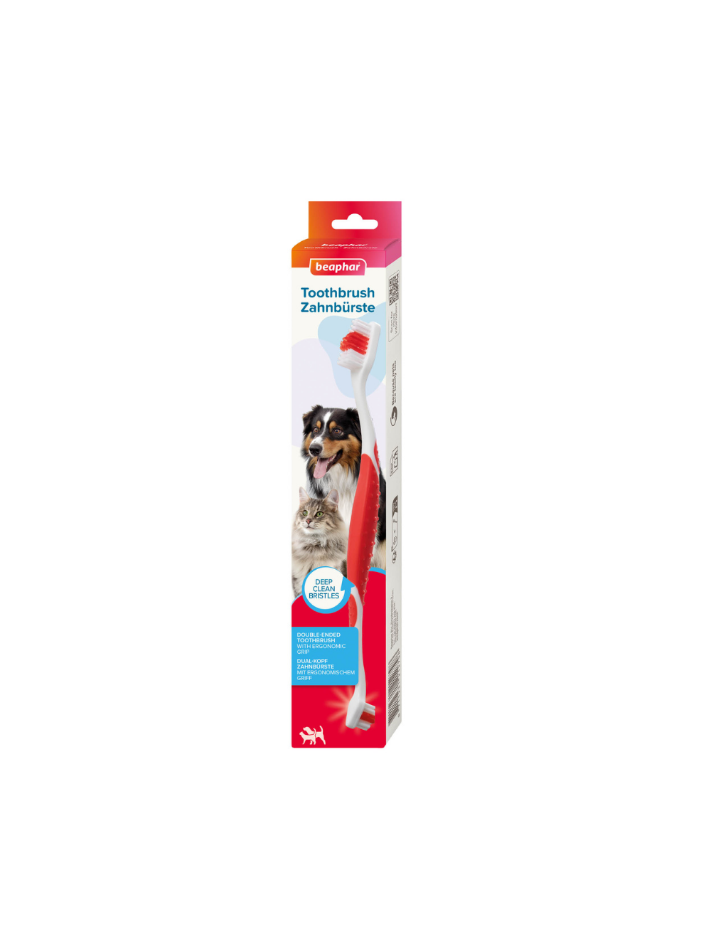 Beaphar TOOTHBRUSH REGULAR - dwugłowicowa szczoteczka do zębów