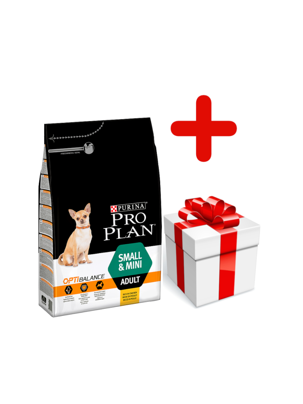 Purina Pro Plan Small & Mini Adult Optibalance, 7kg  + niespodzianka dla psa GRATIS!