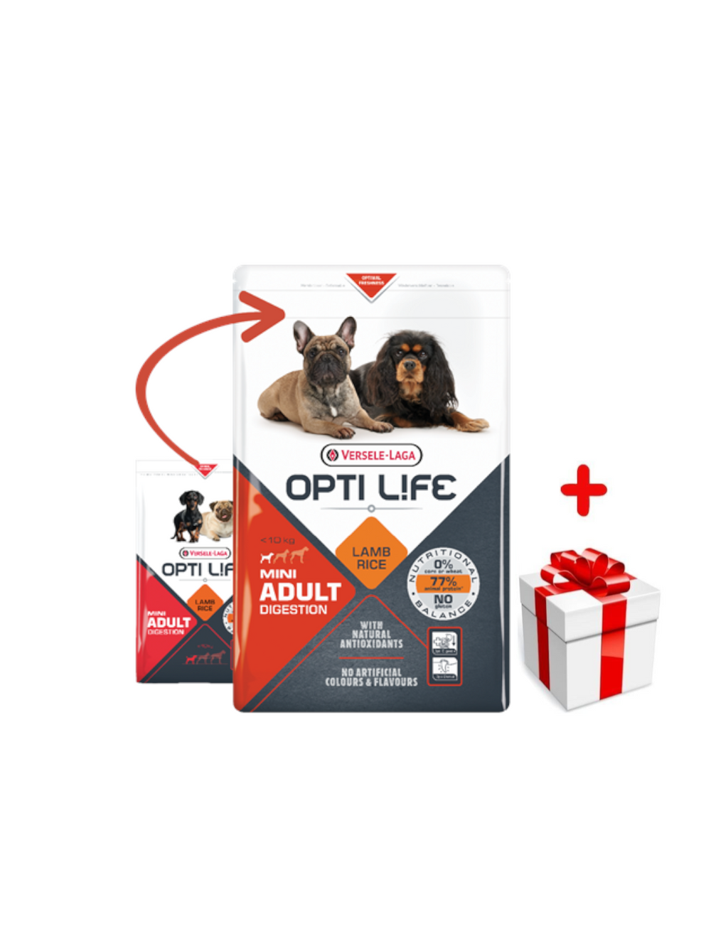 VERSELE-LAGA Opti Life Adult Digestion Mini 7,5kg + niespodzianka dla psa GRATIS!