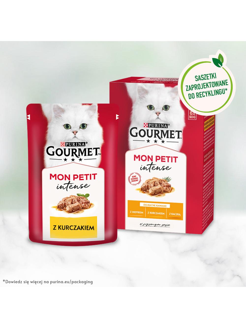 GOURMET mon Petit Pokarm dla kotów - MIX Drobiowy 24x50g