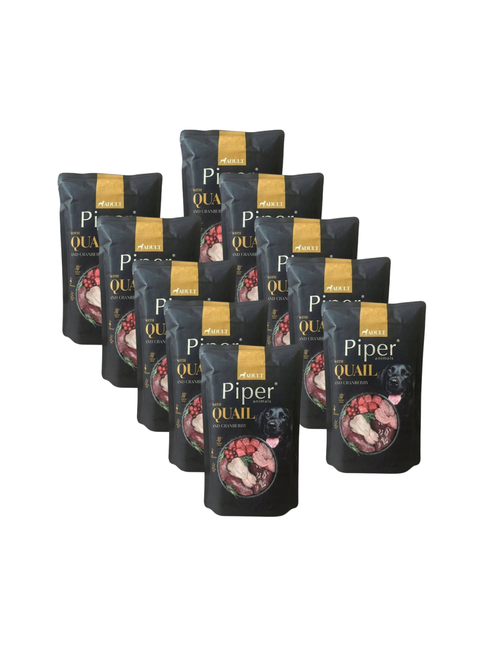 DOLINA NOTECI Piper dla psa z przepiórką i żurawiną 10x500g