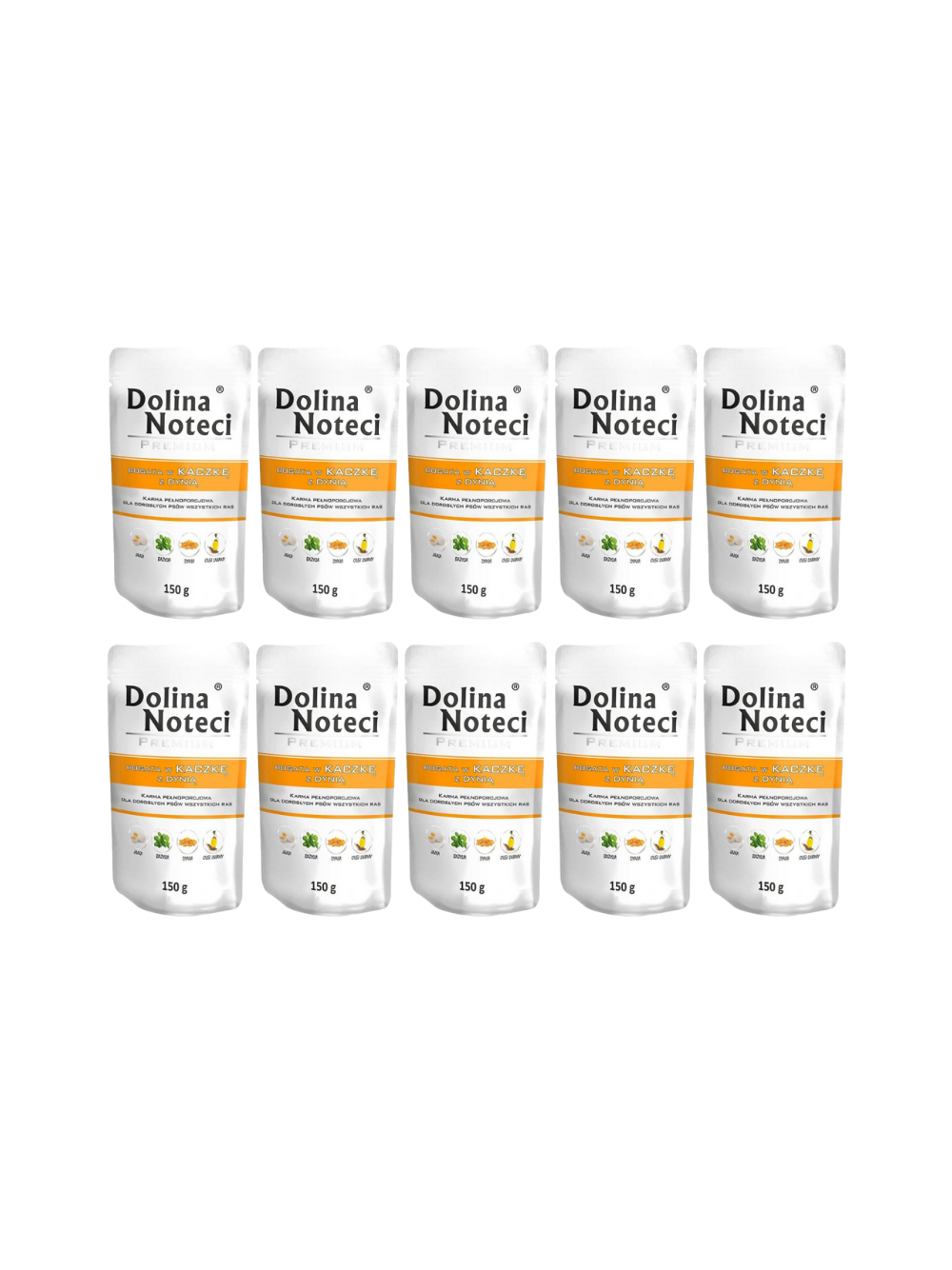 DOLINA NOTECI Premium Kaczka z dynią 10x150g