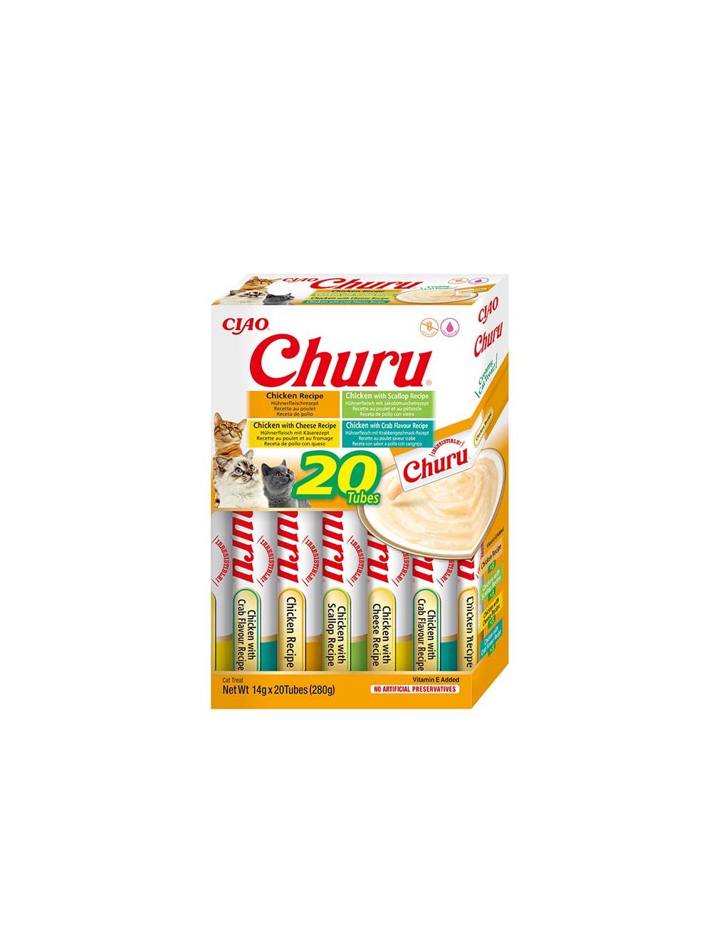 INABA  Churu dla kota - mix smaków z kurczakiem 20x14g
