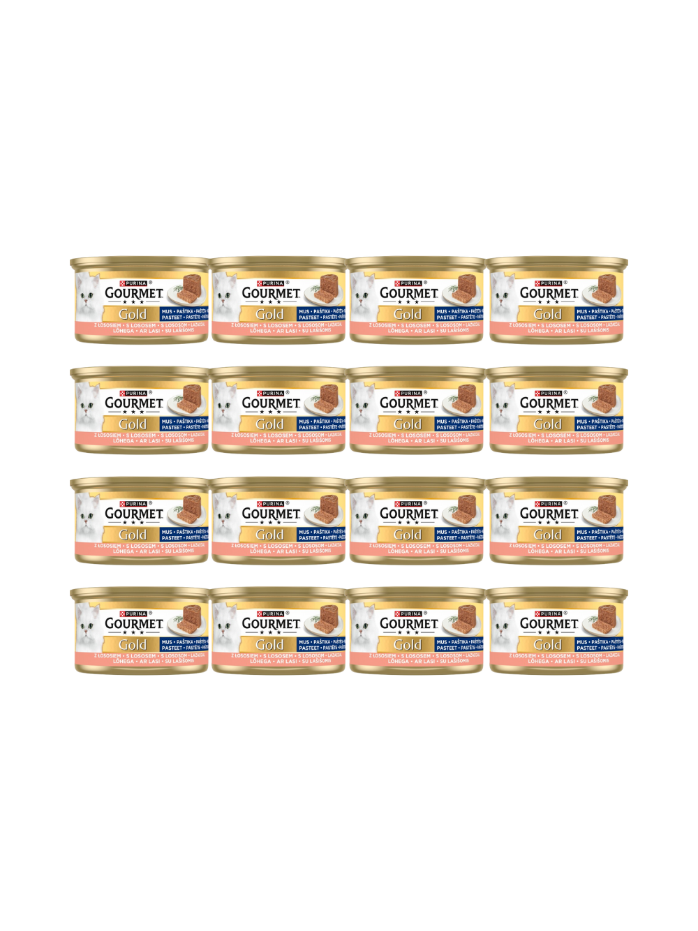 Purina Gourmet Gold mus z łososiem 48x85g