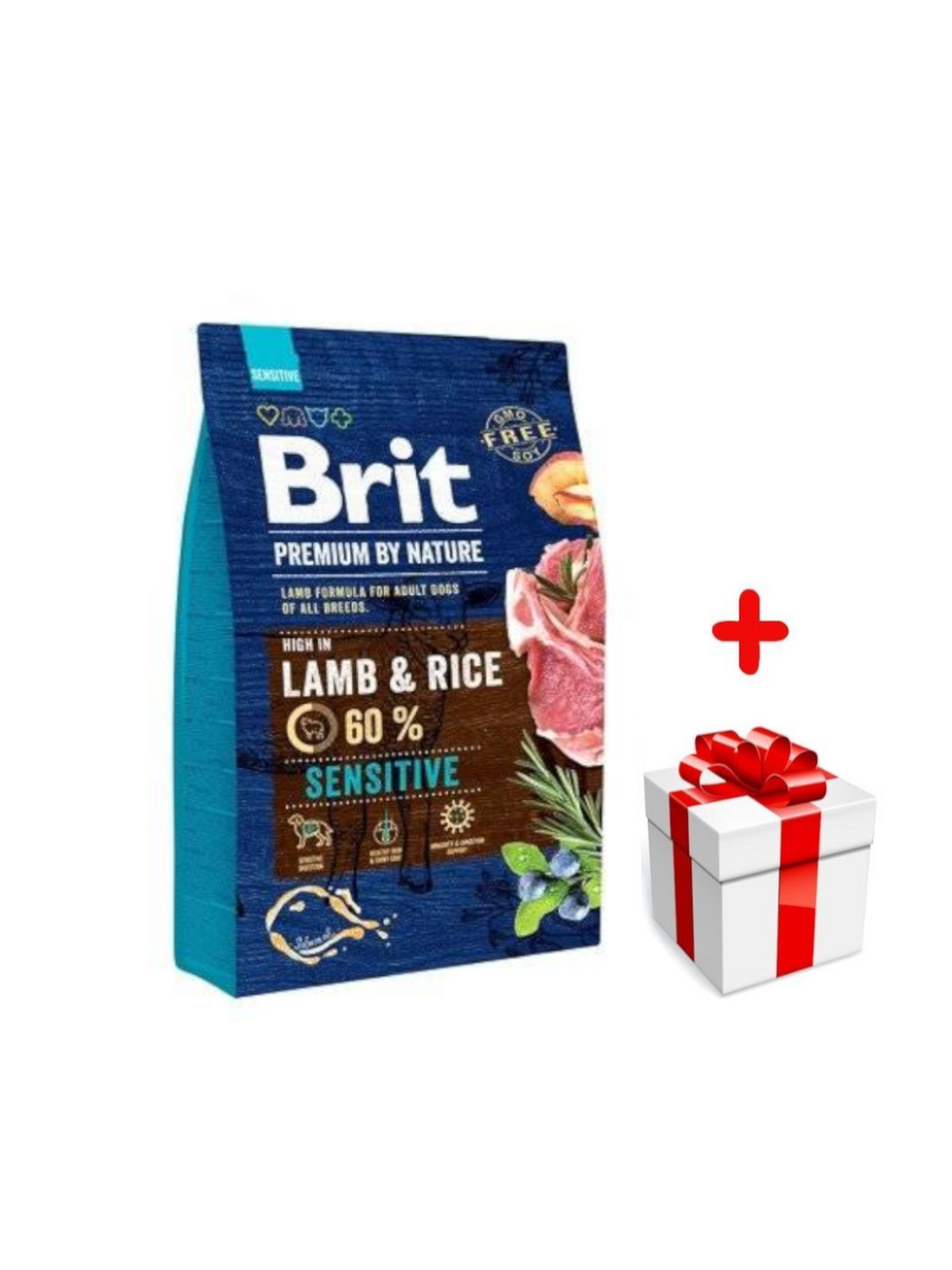 BRIT Premium By Nature Sensitive Lamb 3kg + niespodzianka dla psa GRATIS!