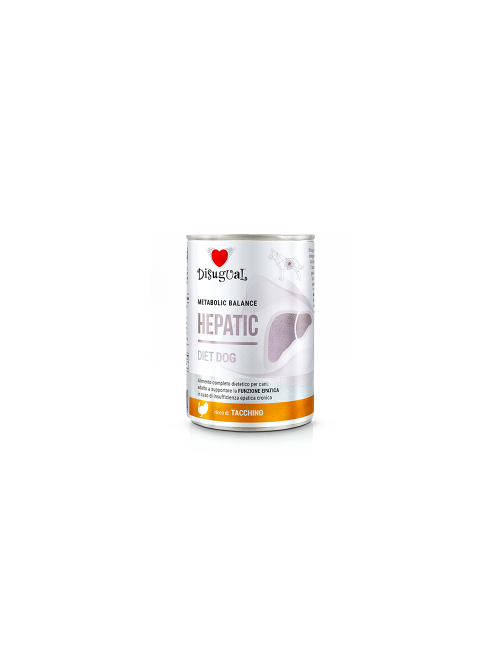 Disugual Karma mokra dla psa Weterynaryjna HEPATIC Indyk (dorosły) 6x400g