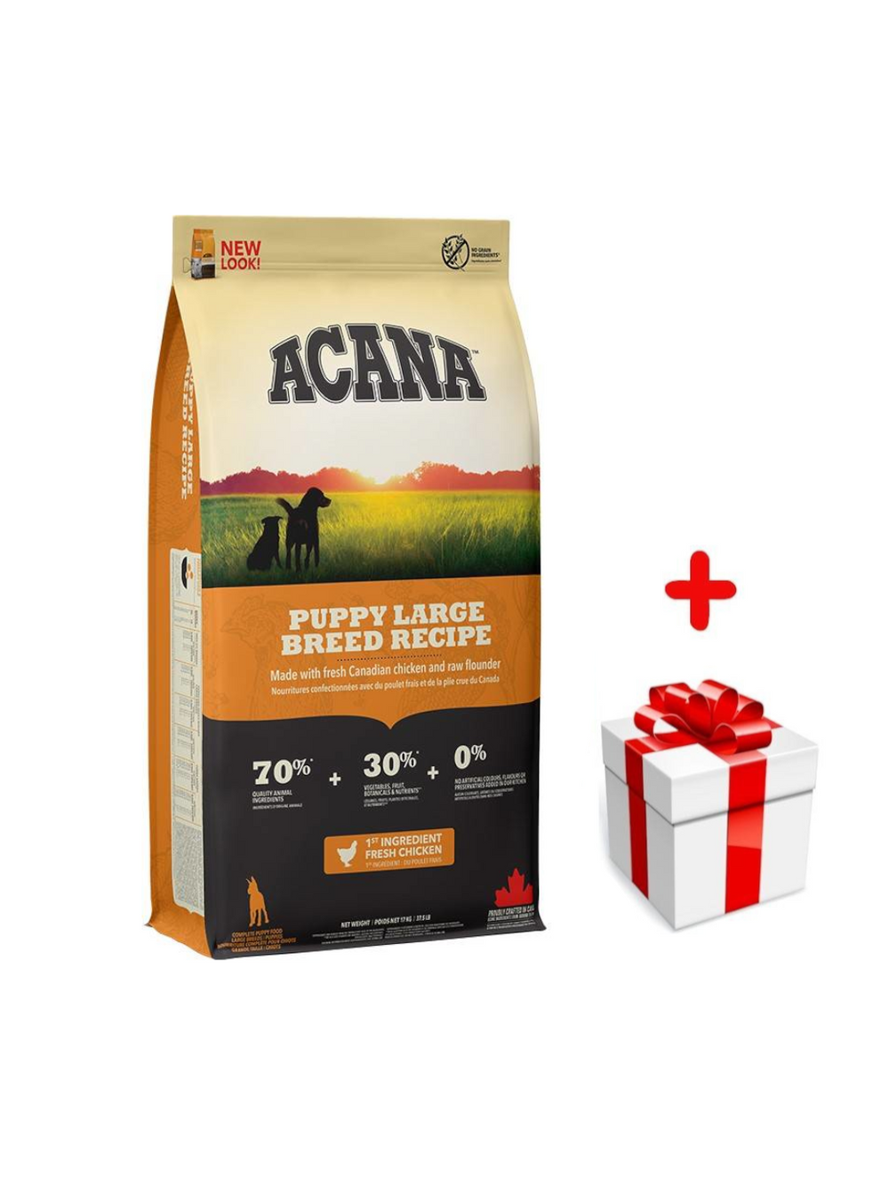 ACANA Puppy Large Breed 17kg + niespodzianka dla psa GRATIS!