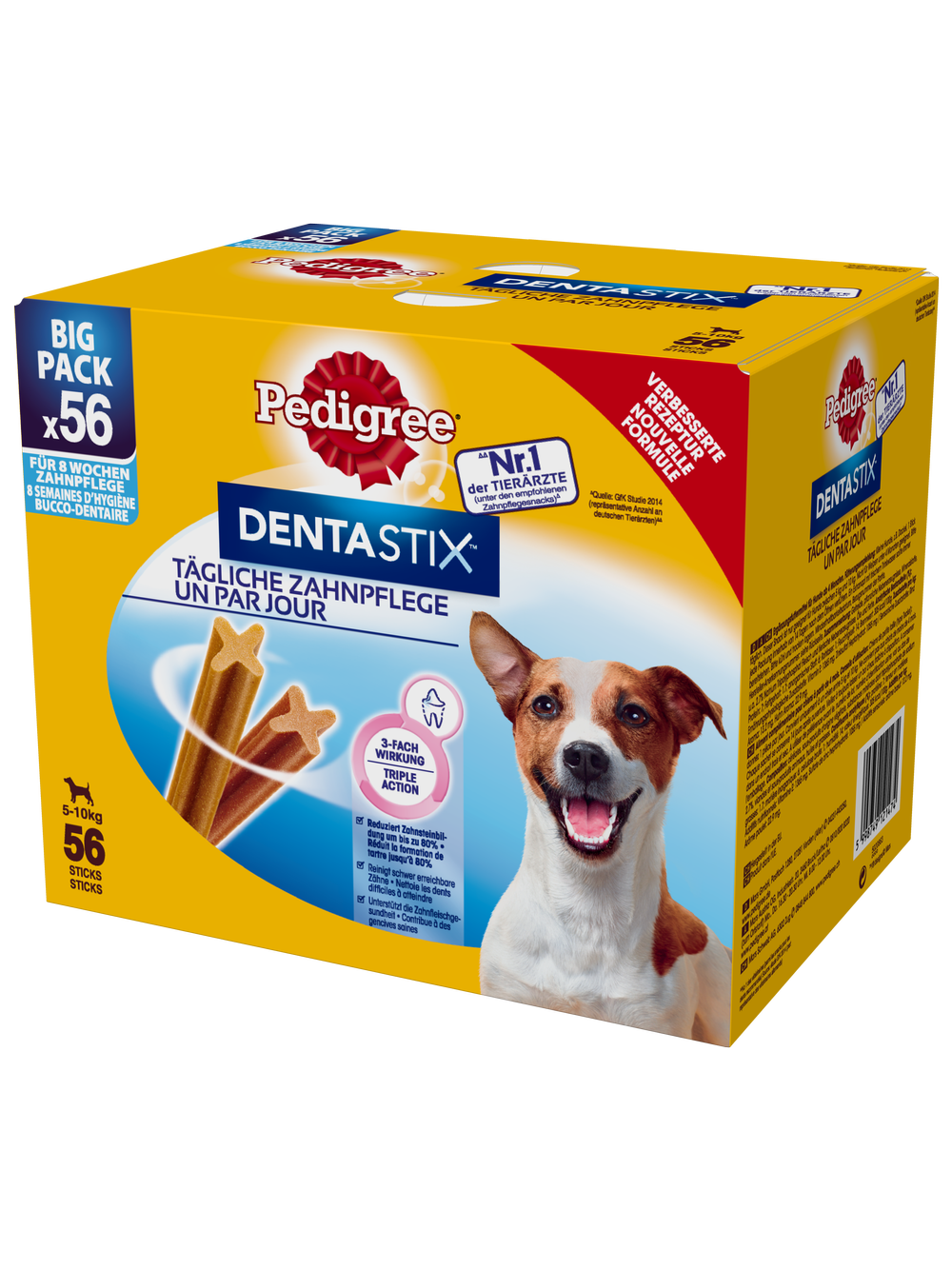 PEDIGREE DentaStix (małe rasy) przysmak dentystyczny dla psów 56 szt. - 8x110g