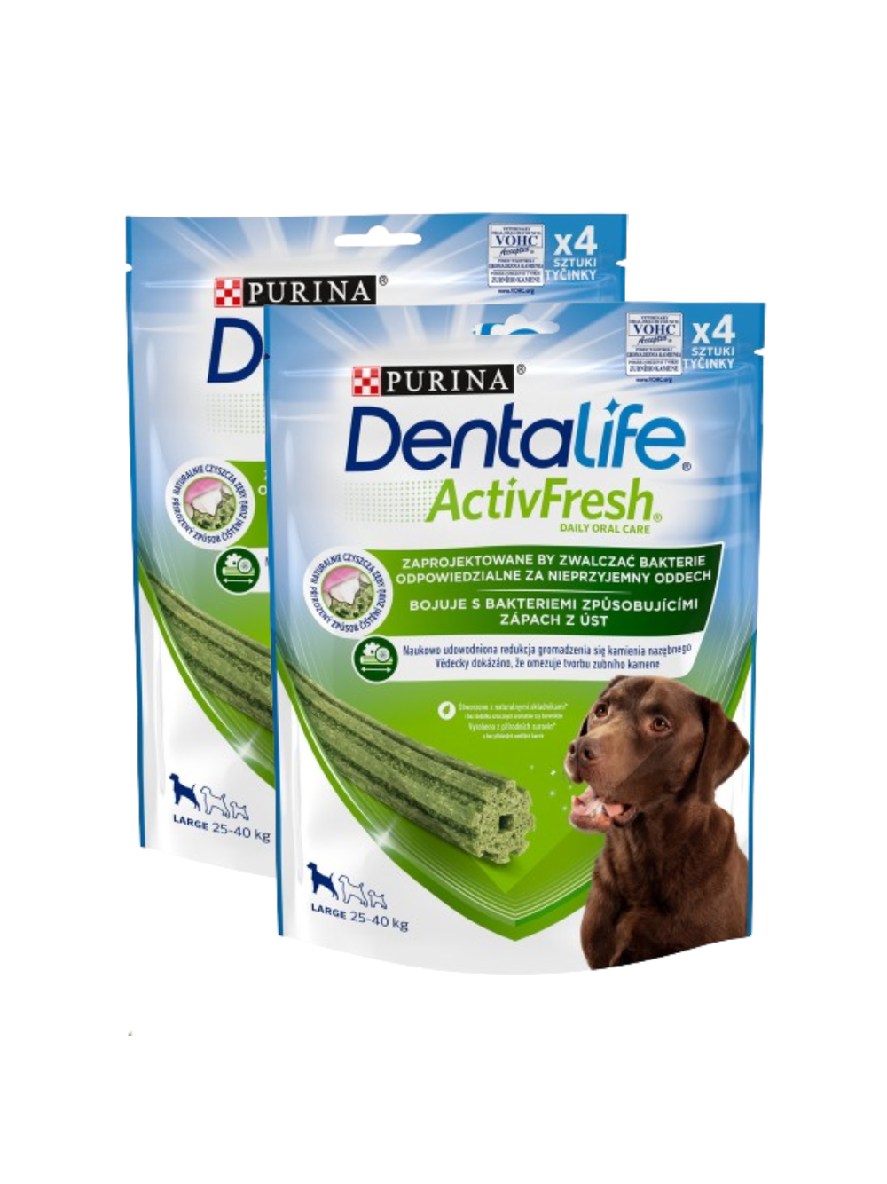 Purina Dentalife Activefresh Large 142g+142g GRATIS