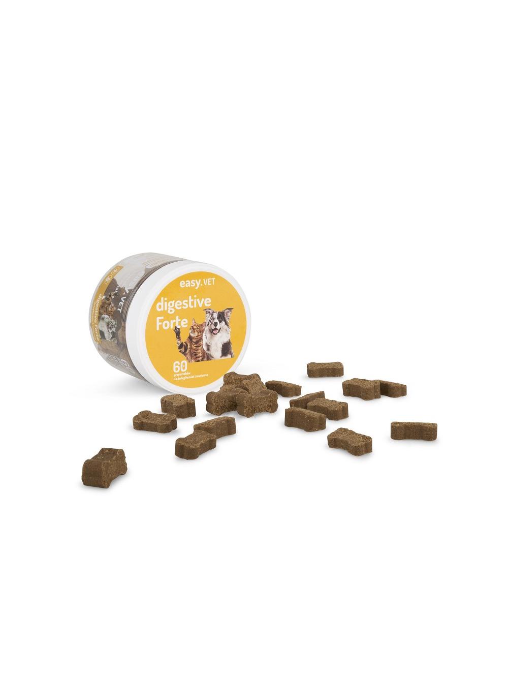Easy.VET Smaczki funkcjonalne digestive forte dla psów i kotów 180g