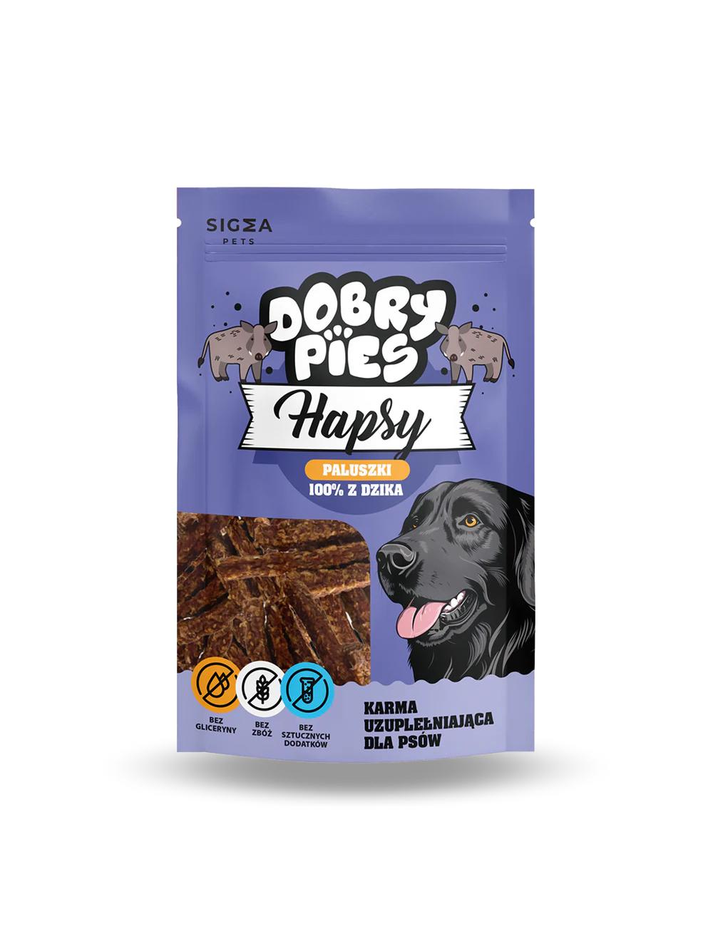 Dobry Pies Hapsy Paluszki 100% z Dzika 100g