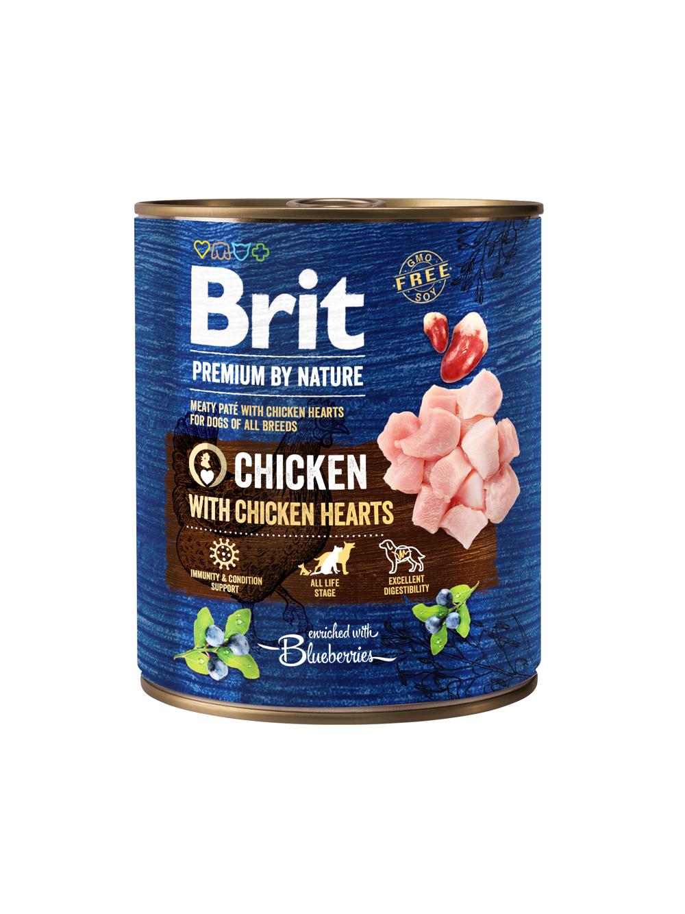 Brit Premium by Nature Chicken With Chicken Hearts 800g