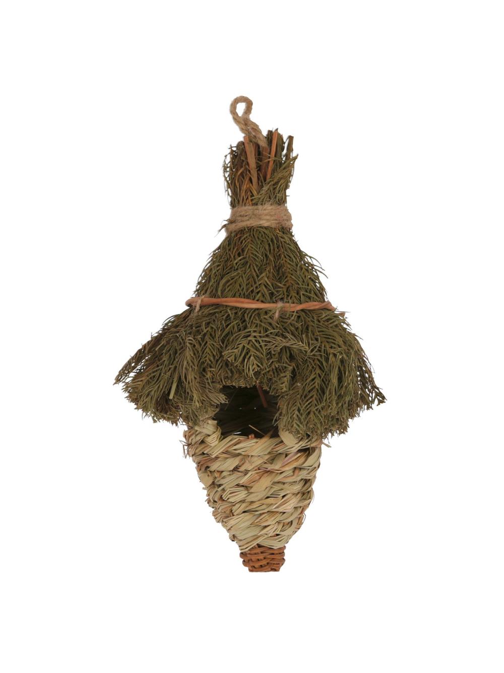 KERBL Wiszące gniazdo dla ptaków z trawy, 27 cm x Ø 12 cm
