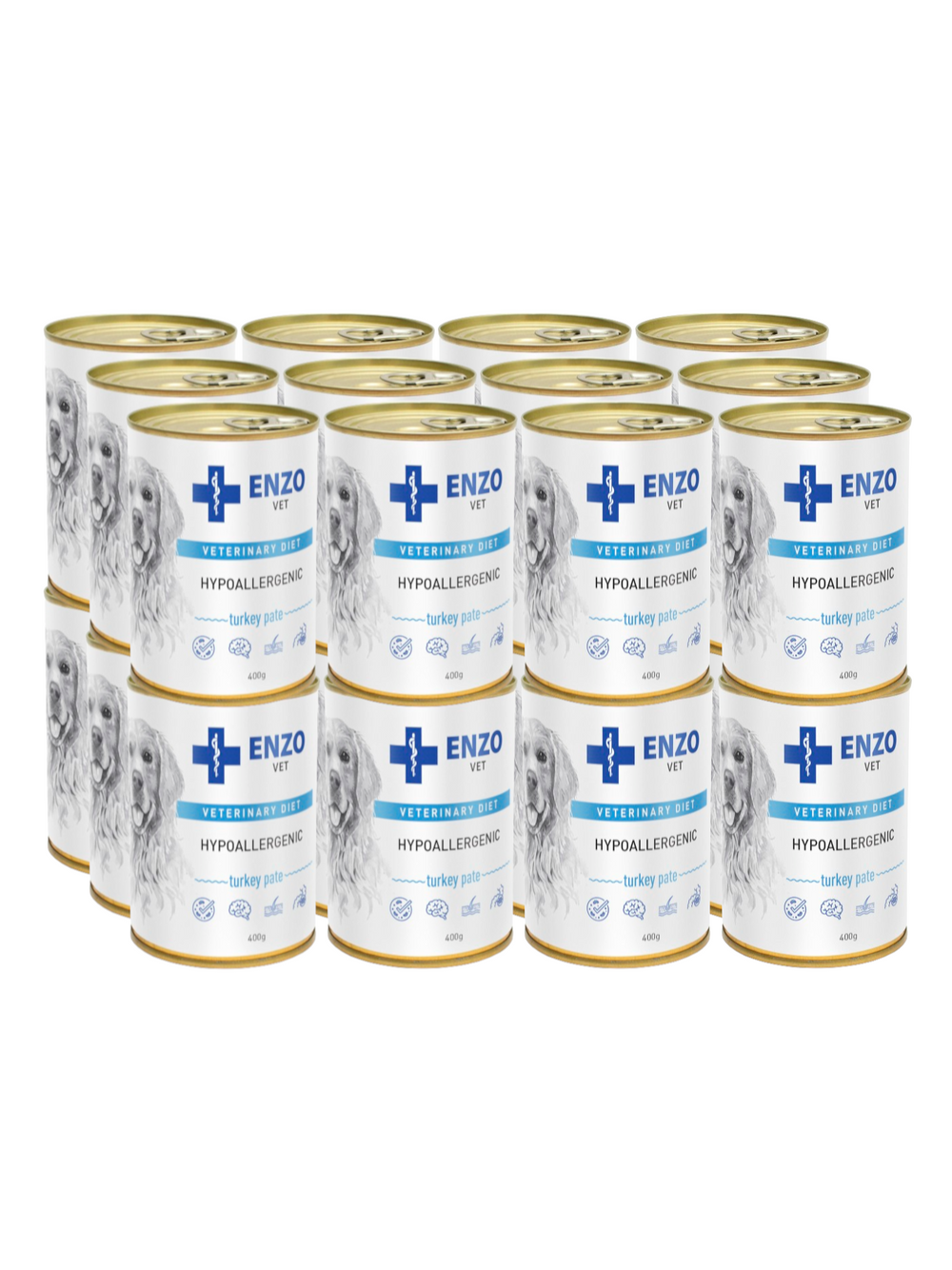 ENZO VET Hypoallergenic dieta hypoallergiczna z indykiem dla psów 24x400g