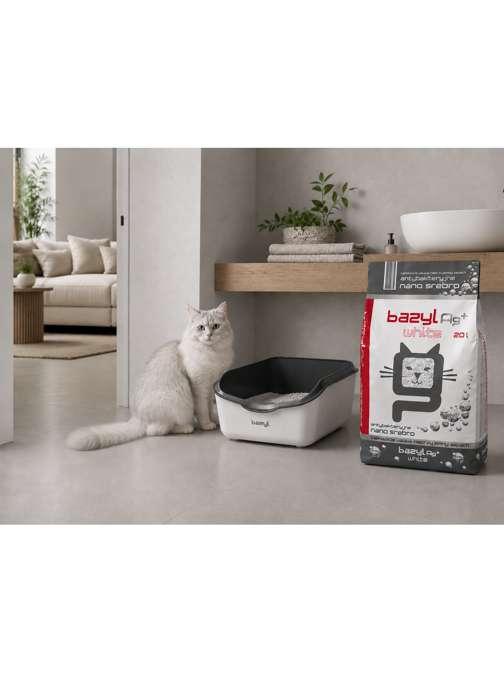 Bazyl Ag+ White 20l