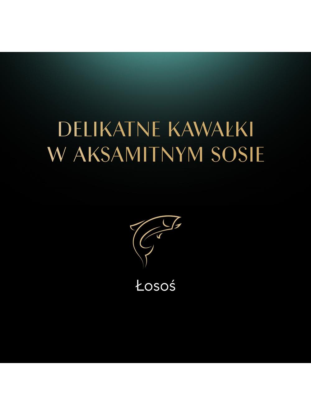 SHEBA Nature’s Collection tacka 22x85 g – mokra karma pełnoporcjowa dla dorosłych kotów, kawałki z łososiem przybranym groszkiem, w sosie