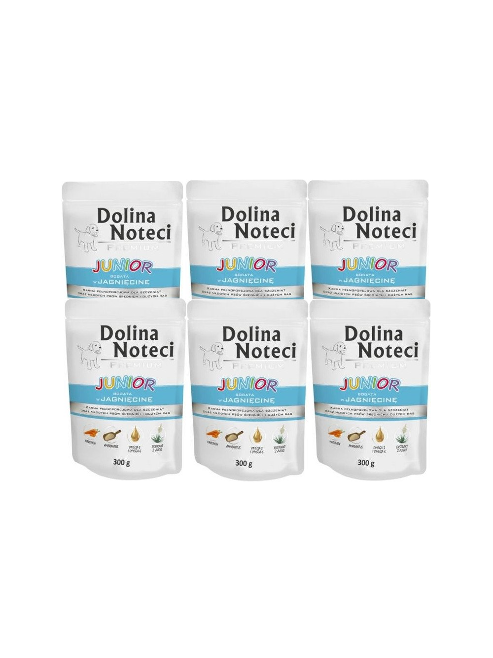 Dolina Noteci PREMIUM Junior bogata w jagnięcinę 24x300g