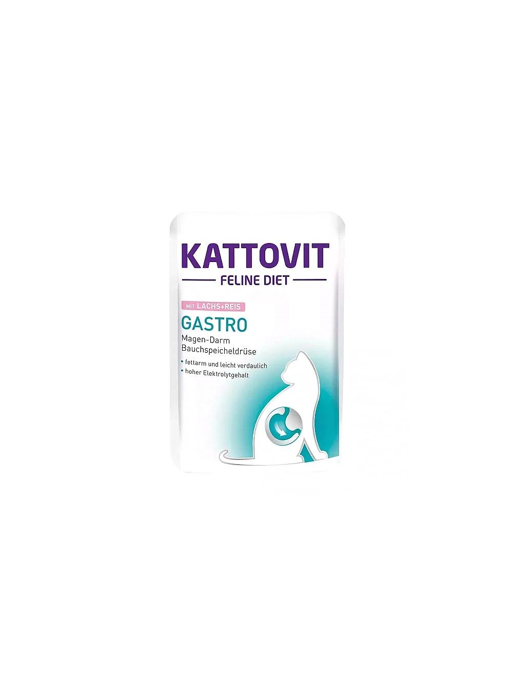 Kattovit Gastro łosoś 85g saszetka