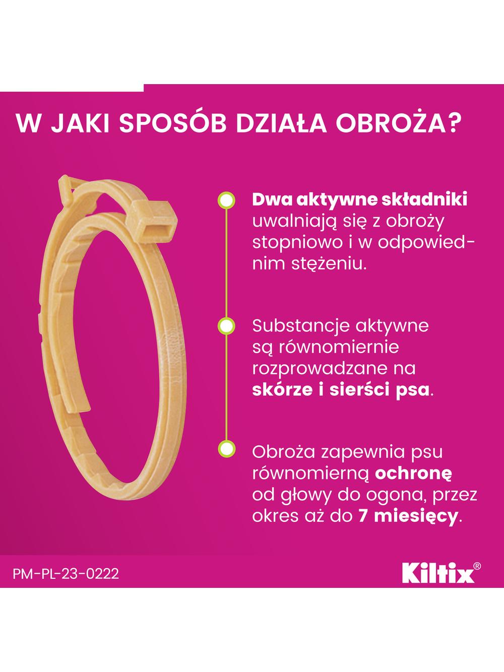Kiltix Obroża dla psów dużych dł, 70cm+ TRIXIE Szczypce do usuwania kleszczy 9cm