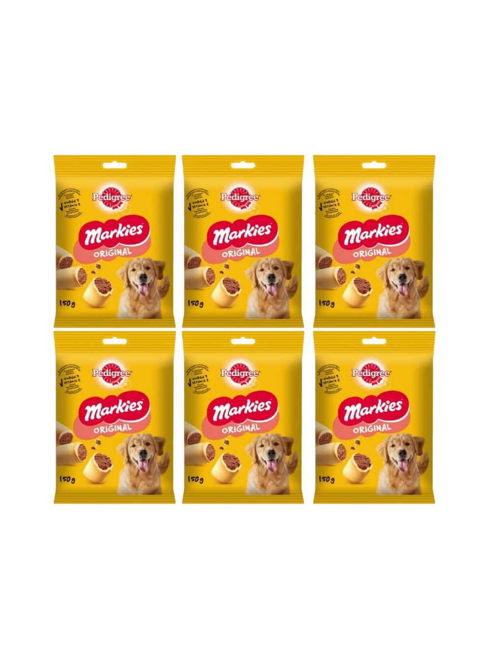 PEDIGREE Markies 6x150g - chrupiące ciasteczka dla psów