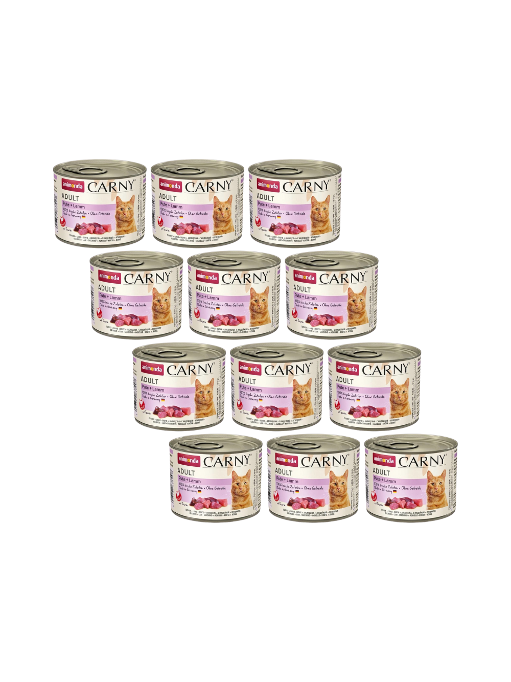 ANIMONDA Cat Carny Adult smak: indyk, jagnięcina 12x200g