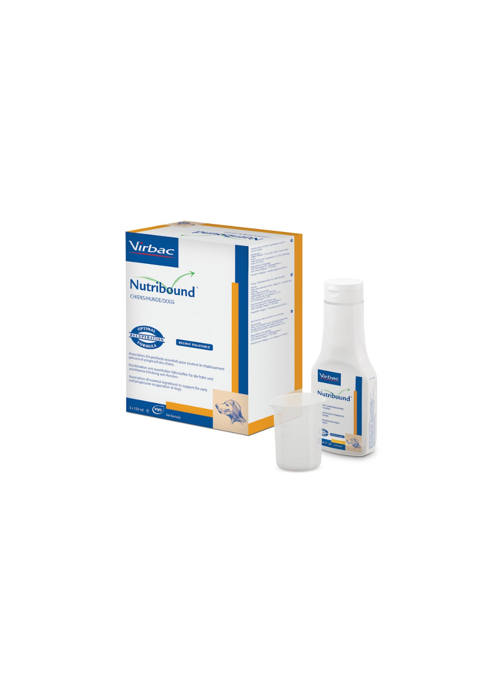 VIRBAC Nutribound Roztwór doustny dla psów w czasie rekonwalescencji 3x150ml