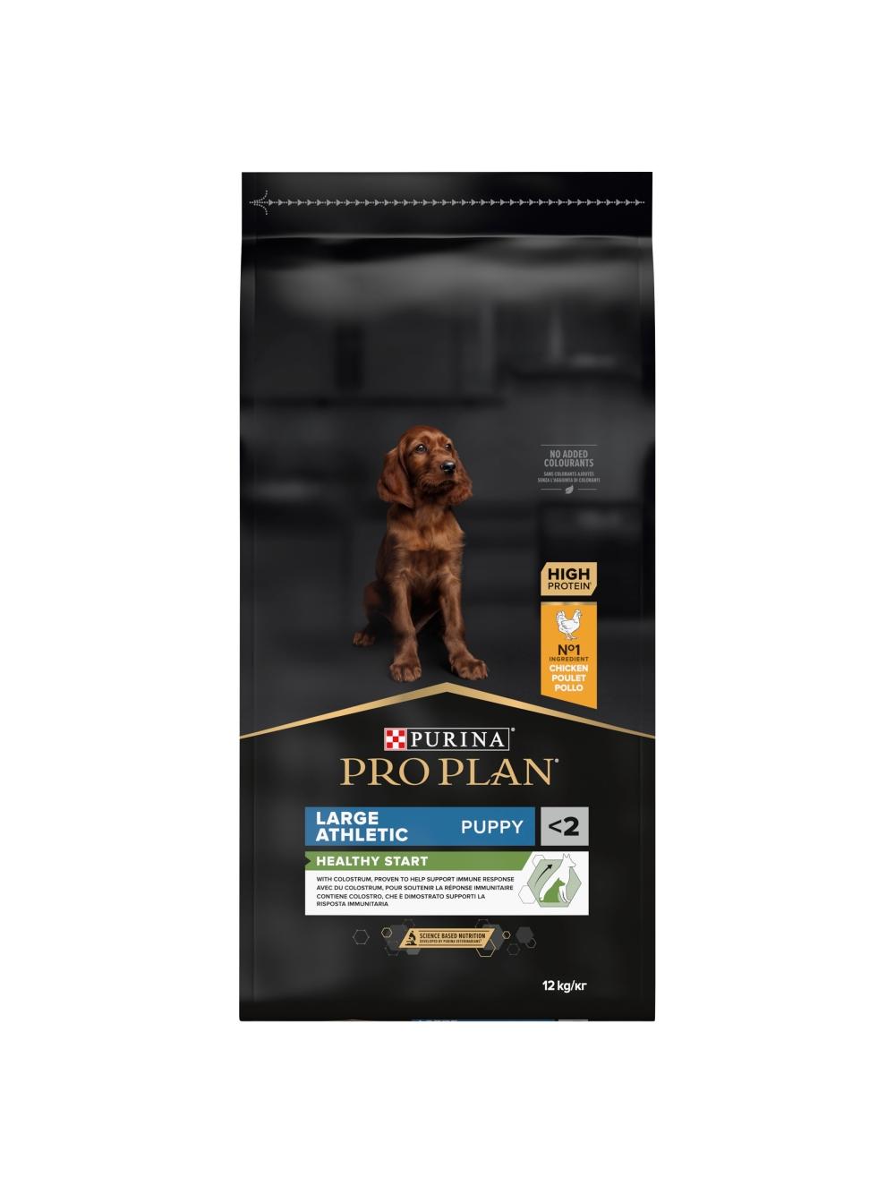 Purina Pro Plan Large Puppy Athletic Optistart, kurczak i ryż 12kg