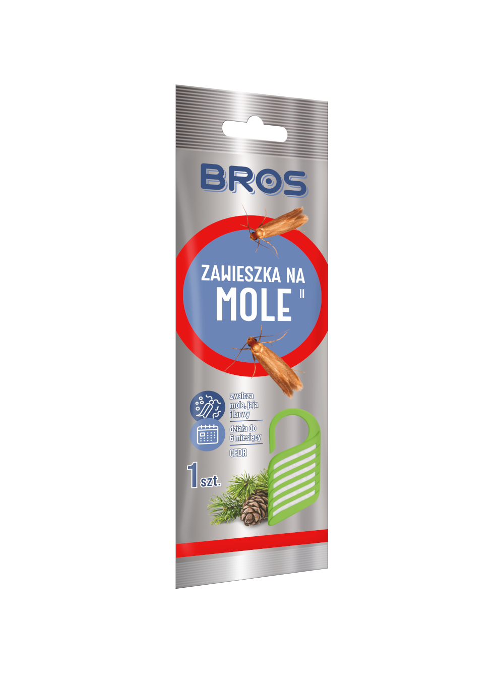 BROS – Zawieszka na mole cedrowa 1szt.