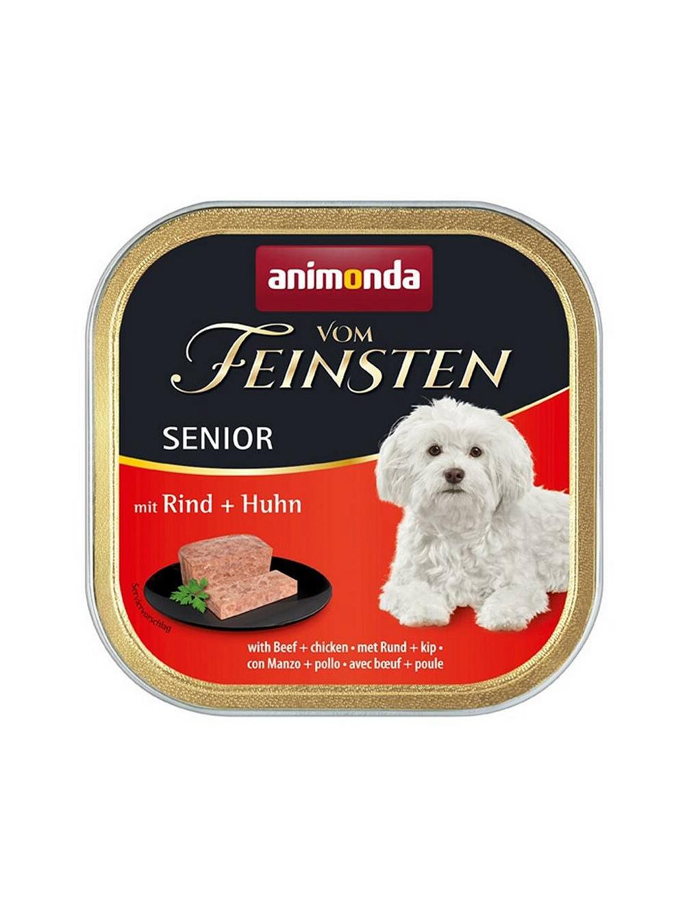 ANIMONDA Dog Vom Feinsten Senior smak: wołowina z kurczakiem 150g